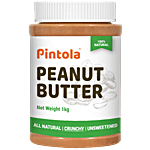Pintola All Natural Peanut Butter - Unsweetened, Crunchy 1 kg