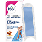 Veet Professional Waxing Strips Kit - For Sensitive Skin 8 pcs