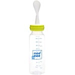 Mee Mee Baby 2 In 1 Feeding Bottle With Spoon - Green 250 ml