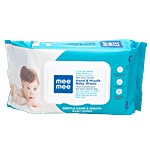 Mee Mee Baby Wipes - Gentle Hand & Mouth, White 72 pcs 
