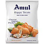 Amul Happy Treats Ready to Cook & Serve - Cheese Onion Pockets 320 g + 40 g