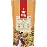Nutty Yogi Whole Wheat Atta - With Bran & Wheat Germ, Freshly Ground 500 g