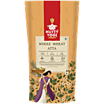 Nutty Yogi Whole Wheat Atta - With Bran & Wheat Germ, Freshly Ground 1 kg