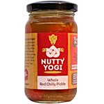 Nutty Yogi Whole Red Chilly Pickle 200 g