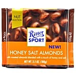 Ritter Sport Milk Chocolate - With Honey Salt Almonds 100 g