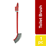 Liao Toilet Cleaning Brush - Plastic, Single Side Hockey, Red, D130032 1 pc