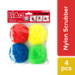 Liao Nylon Scrubber / Scourer - Multipurpose Cleaning, Assorted Colours, H130016 4 pcs
