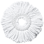 Liao Microfiber Mop Refill - For Multipurpose Cleaning, White, R130011 1 pc