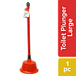 Liao Toilet Cleaning Plunger - Plastic, Red, Large, H130004 1 pc