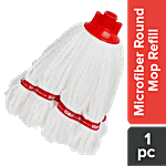 Liao Wet Mop Microfibre Refill - Round, Used For Floor Cleaning, R130016 1 pc