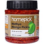 Homepick Pickle - Methya Mango With Fenugreek 250 g Bottle