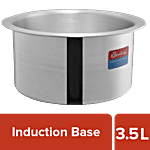 Le Kaviraj Aluminium Patila/Tope - Induction Base, 22 cm 3.5 L
