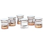 Steelo Pet Belly Container Set - Silver 125 ml Pack of 6