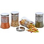 Steelo Pet Belly Container Set - Silver 900 ml Pack of 4