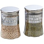 Steelo Pet Belly Container Set - Silver 1.2 L Pack of 2