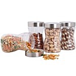 Steelo Pet Sobo Container Set - Silver 550 ml Pack of 4