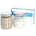 Steelo Pet Selo Container Set - Silver 1.8 L Pack of 2