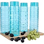 Steelo Pet Solitaire Premium water Bottle - Turkish Blue 1 L Pack of 4