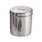 Neelam Canister/Deep Dabba/Storage Container - Stainless Steel, Diamond, No. 13 1 pc