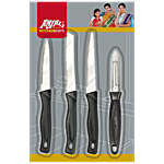 Anjali Kitchen Utility Knife & Peeler 3+1 Set - Sharp Stainless Steel Blade 4 pcs
