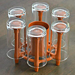 Anjali Glass & Spoon Stand - Deluxe, Plastic 1 pc