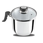 Anjali Induction Base Steel Milk/Sauce Pan  - Fiesta 2 L