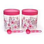 Saaj Maxx Pet Container - Pink 800 ml Pack of 2