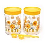Saaj Maxx Pet Container - Yellow 1.5 L Pack of 2