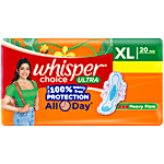Whisper Choice Ultra Sanitary Pads - XL 20 pcs (Get 2 Pads Free)