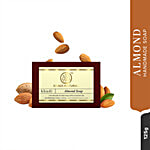 Khadi Natural Almond Handmade Soap - Tones & Nourishes Skin 125 g 