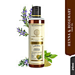 Khadi Natural Henna Rosemary Hair Oil - For Hair Growth, Paraben & Mineral Oil Free 210 ml 