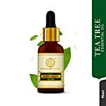 Khadi Natural Tea Tree Essential Oil - Reduces Blemishes & Dandruff 15 ml 