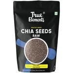 True Elements Raw Chia Seeds - May Help In Weight Loss, Rich In Omega 3, Zinc & Fibre 500 g 