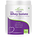 Natures Velvet Whey Protein Isolate Dietary Supplement Powder - 0 Carbs, Rich In BCAA 400 g 