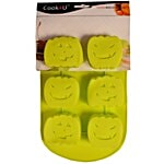 Cook4U Silicon Cup Cake/Muffin Mould - 6 Compartment, Green 1 pc