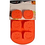 Cook4U Silicon Cup Cake/Muffin Mould - 6 Compartment, Red 1 pc