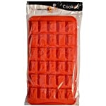 Cook4U Silicon Chocolate/Ice Mould - Alphabetic, Red 1 pc