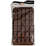 Cook4U Chocolate/Ice Mould - Silicon, Alphabetic, Brown 1 pc