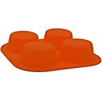 Cook4U Silicon Chocolate/Ice Mould - Circle, Orange 1 pc