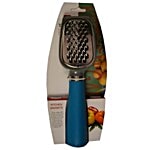 H&B Grater - Cheese-Dryfruit-Ginger, Silicon Handle, Blue (BB118) 1 pc