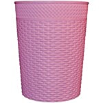 Meixiang Dustbin/Basket - Plastic, 11.5 Inch, Pink 11 L