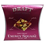 Draft Dryfruit Energy Square Chikki - with Saffron 20 g