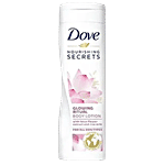Dove Nourishing Secrets Glowing Ritual Body Lotion - For All Skin Types, With Lotus Flower Extract & Rice Milk 250 ml 