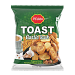 PRAN Toast Garlic Rusk - Made From Wheat Grain, Crispy & Crunchy 200 g