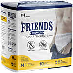 Friends Pullup Pant Style Adult Diapers - M-L 10 pcs 