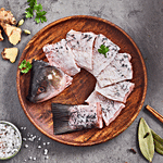 fresho! Rohu - Peti 450 g (Gross Fish Weight 650-700 g, Net Weight After Cleaning 500 g)