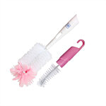 Mee Mee Cleaning Brush - Bottle & Nipple, Pink 1 pc