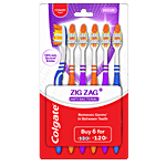 Colgate ZigZag Anti-Bacterial Toothbrush - Medium 6 pcs