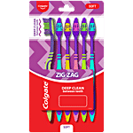 Colgate ZigZag Soft Bristles Toothbrush 6 pcs 