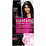 L'Oreal Paris Casting Creme Gloss Hair Colour 72 ml + 87.5 g 200 Ebony Black